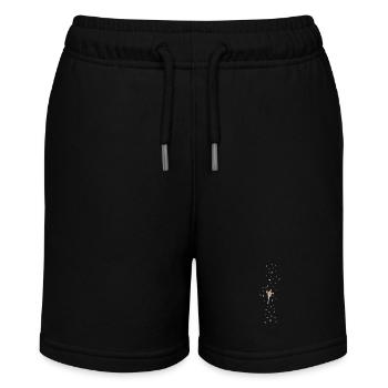 Kletterwand Bouldern - Stanley/Stella Teenager Bio-Joggingshorts MINI BOLTER - Schwarz - Vorne