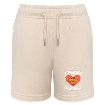 I Freaking Love Soup Bowl Meal Food - Stanley/Stella MINI BOLTER Organic Teen Jogging Shorts - soft Ecru - Front