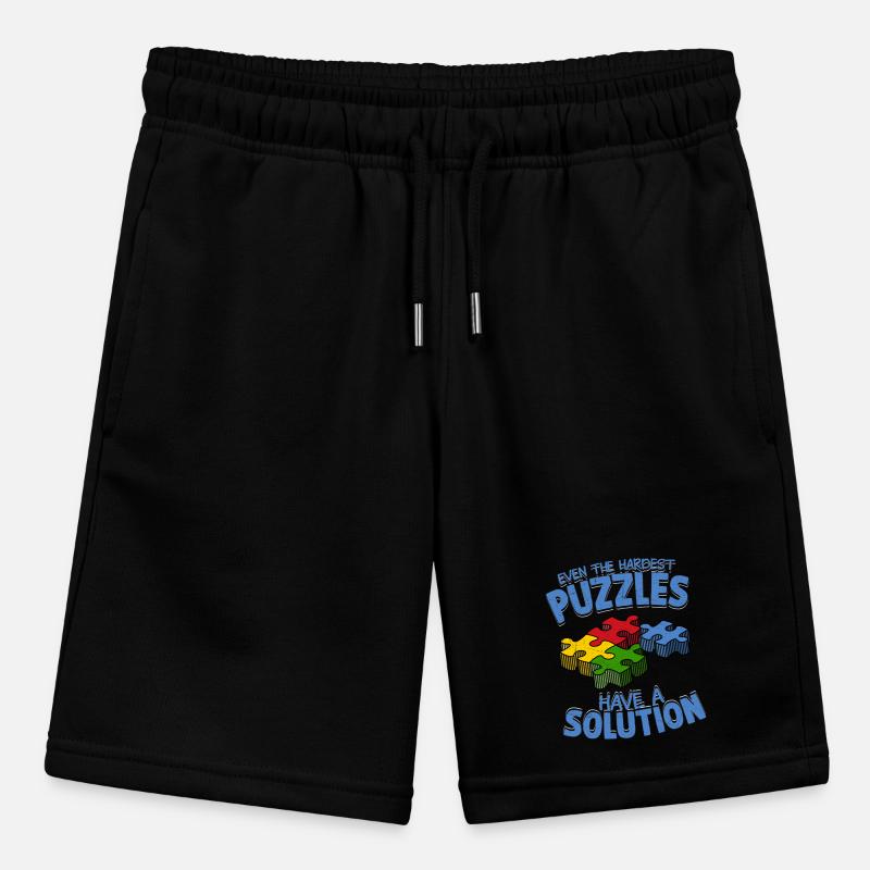 Even The Hardest Puzzles Have A Solution Jigsaw Pu Stanley/Stella MINI BOLTER Organic Teen Jogging Shorts