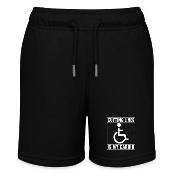 Rollstuhlfahrer Rollstuhl - Stanley/Stella Teenager Bio-Joggingshorts MINI BOLTER - Schwarz - Vorne