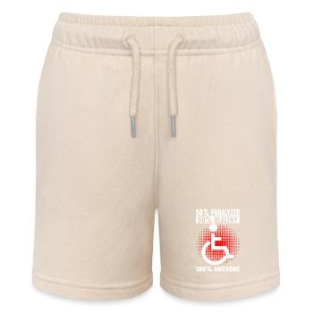 Wheelchair users Wheelchair - Stanley/Stella MINI BOLTER Organic Teen Jogging Shorts - soft Ecru - Front