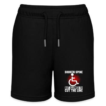 Rollstuhlfahrer Rollstuhl - Stanley/Stella Teenager Bio-Joggingshorts MINI BOLTER - Schwarz - Vorne