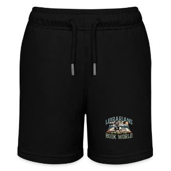 Librarians Are The Heroes Of Bookworm Librarians - Stanley/Stella Teenager Bio-Joggingshorts MINI BOLTER - Schwarz - Vorne