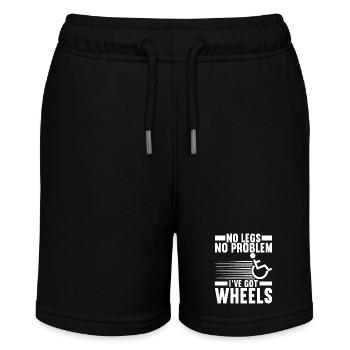 Wheelchair users Wheelchair - Stanley/Stella MINI BOLTER Organic Teen Jogging Shorts - black - Front