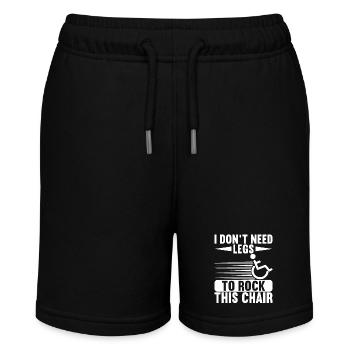Rollstuhlfahrer Rollstuhl - Stanley/Stella Teenager Bio-Joggingshorts MINI BOLTER - Schwarz - Vorne