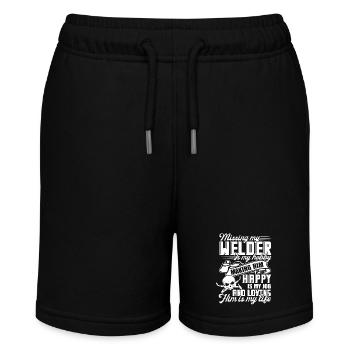 Welder Missing My Welder - Stanley/Stella MINI BOLTER Organic Teen Jogging Shorts - black - Front
