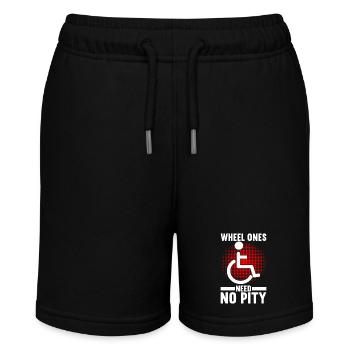 Rollstuhlfahrer Rollstuhl - Stanley/Stella Teenager Bio-Joggingshorts MINI BOLTER - Schwarz - Vorne