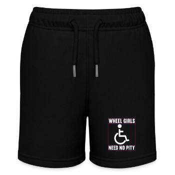 Rollstuhlfahrer Rollstuhl - Stanley/Stella Teenager Bio-Joggingshorts MINI BOLTER - Schwarz - Vorne
