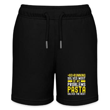 XC Running Lauf Läufer Cross Country - Stanley/Stella Teenager Bio-Joggingshorts MINI BOLTER - Schwarz - Vorne