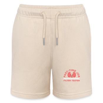 Dialysis patient humor - Stanley/Stella MINI BOLTER Organic Teen Jogging Shorts - soft Ecru - Front