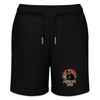 Frenchie Dad French Bulldog Owner - Stanley/Stella Teenager Bio-Joggingshorts MINI BOLTER - Schwarz - Vorne