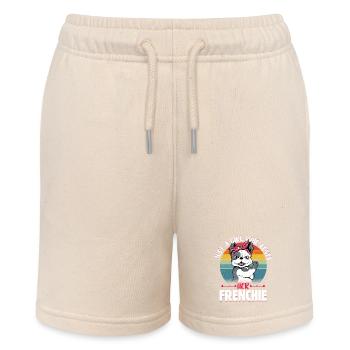 Just A Girl Who Loves Her Frenchie Dog Owner Frenc - Stanley/Stella Teenager Bio-Joggingshorts MINI BOLTER - Natur - Vorne