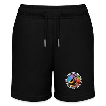 Cockatiel Lover My Passion My Parrot Bird Watching - Stanley/Stella MINI BOLTER Organic Teen Jogging Shorts - black - Front