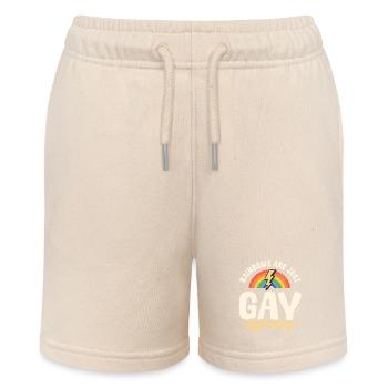 Regenbogen Sind Nur Schwule Blitze - Stanley/Stella Teenager Bio-Joggingshorts MINI BOLTER - Natur - Vorne