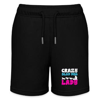 Sledding Sled dogs - Stanley/Stella MINI BOLTER Organic Teen Jogging Shorts - black - Front