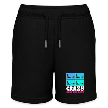 Sledding Sled dogs - Stanley/Stella MINI BOLTER Organic Teen Jogging Shorts - black - Front