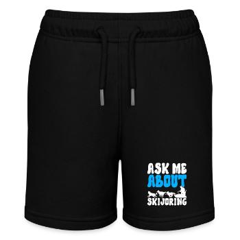 Sledding Sled dogs - Stanley/Stella MINI BOLTER Organic Teen Jogging Shorts - black - Front