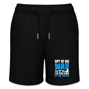 Sledding Sled dogs - Stanley/Stella MINI BOLTER Organic Teen Jogging Shorts - black - Front