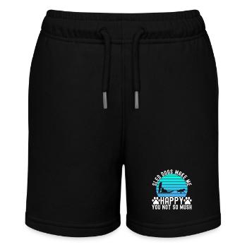 Sledding Sled dogs - Stanley/Stella MINI BOLTER Organic Teen Jogging Shorts - black - Front