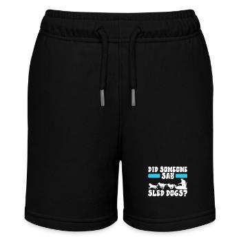 Sledding Sled dogs - Stanley/Stella MINI BOLTER Organic Teen Jogging Shorts - black - Front