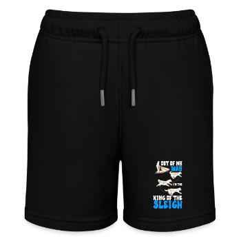 Sledding Sled dogs - Stanley/Stella MINI BOLTER Organic Teen Jogging Shorts - black - Front