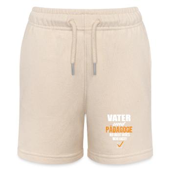 Father and Educator - Stanley/Stella MINI BOLTER Organic Teen Jogging Shorts - soft Ecru - Front