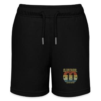 August 2011 - Birthday in August Oldschool - Stanley/Stella MINI BOLTER Organic Teen Jogging Shorts - black - Front