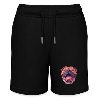 Shar-Pei | Cartoon Artwork - Stanley/Stella Teenager Bio-Joggingshorts MINI BOLTER - Schwarz - Vorne