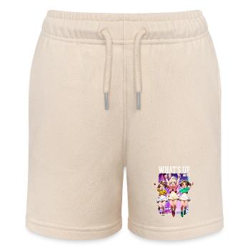What's Up Schwester Lustige Trendige Streamerin Süßes Mädchen - Stanley/Stella Teenager Bio-Joggingshorts MINI BOLTER - Natur - Vorne