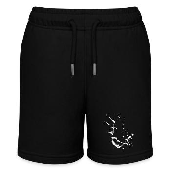Farbspritzer - Spritzer / Fleck - Abstrakt - Stanley/Stella Teenager Bio-Joggingshorts MINI BOLTER - Schwarz - Vorne