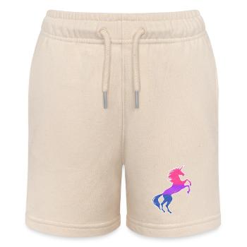 T-shirt Licorne Drapeau de la Fierté Bisexuelle LGBT Bi Pride - Short bio MINI BOLTER Stanley/Stella Ado - écru doux - Devant
