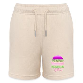 MICROGREENS MÄDCHEN | Urban Gardening Sprossen - Stanley/Stella Teenager Bio-Joggingshorts MINI BOLTER - Natur - Vorne