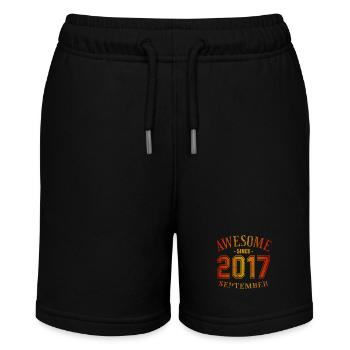 September 2017 - Birthday in September Awesome - Stanley/Stella MINI BOLTER Organic Teen Jogging Shorts - black - Front