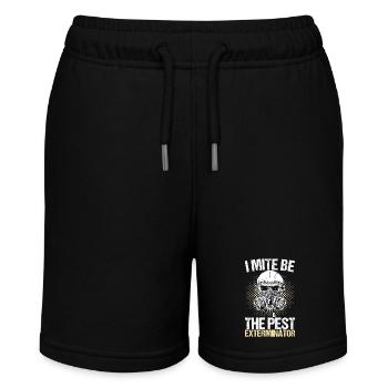 Schädlingsbekämpfung Kammerjäger - Stanley/Stella Teenager Bio-Joggingshorts MINI BOLTER - Schwarz - Vorne