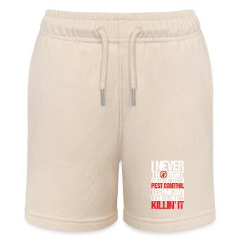 Pest Control Exterminator - Stanley/Stella MINI BOLTER Organic Teen Jogging Shorts - soft Ecru - Front