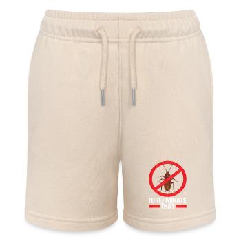 Schädlingsbekämpfung Kammerjäger - Stanley/Stella Teenager Bio-Joggingshorts MINI BOLTER - Natur - Vorne