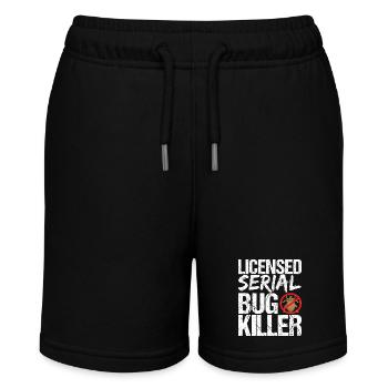 Schädlingsbekämpfung Kammerjäger - Stanley/Stella Teenager Bio-Joggingshorts MINI BOLTER - Schwarz - Vorne