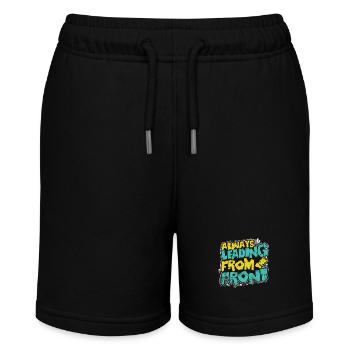 Always Leading from the Front - Stanley/Stella Teenager Bio-Joggingshorts MINI BOLTER - Schwarz - Vorne