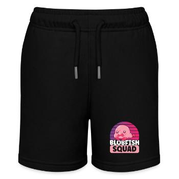 Cute Blob Fish Ugly Fish - Stanley/Stella MINI BOLTER Organic Teen Jogging Shorts - black - Front