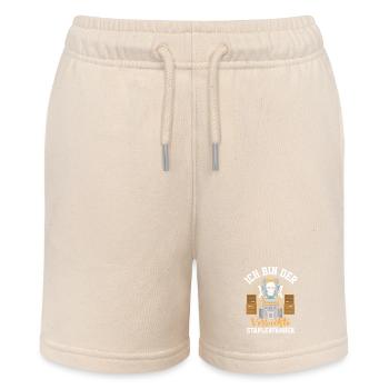 Forklift Driver Forklift License Warehouse - Stanley/Stella MINI BOLTER Organic Teen Jogging Shorts - soft Ecru - Front