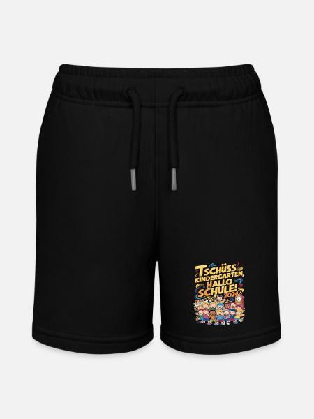 Goodbye Kindergarten Hello School 2024 - Stanley/Stella MINI BOLTER Organic Teen Jogging Shorts - black