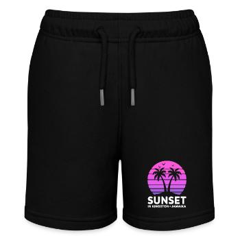 Coucher de soleil à Kingston, Jamaïque, vacances Palmiers - Short bio MINI BOLTER Stanley/Stella Ado - noir - Devant