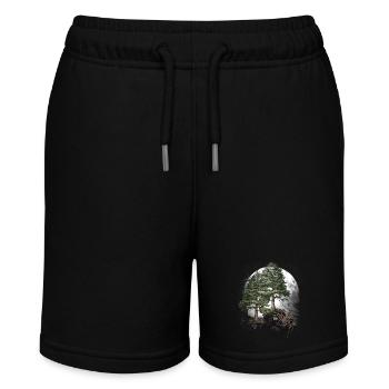 Halloween Spinne Spinnen Waldbewohner - Stanley/Stella Teenager Bio-Joggingshorts MINI BOLTER - Schwarz - Vorne