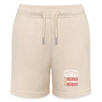 Meerkat - Stanley/Stella MINI BOLTER Organic Teen Jogging Shorts - soft Ecru - Front