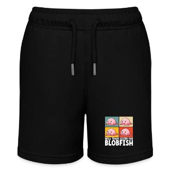 Cute Blob Fish Ugly Fish - Stanley/Stella MINI BOLTER Organic Teen Jogging Shorts - black - Front