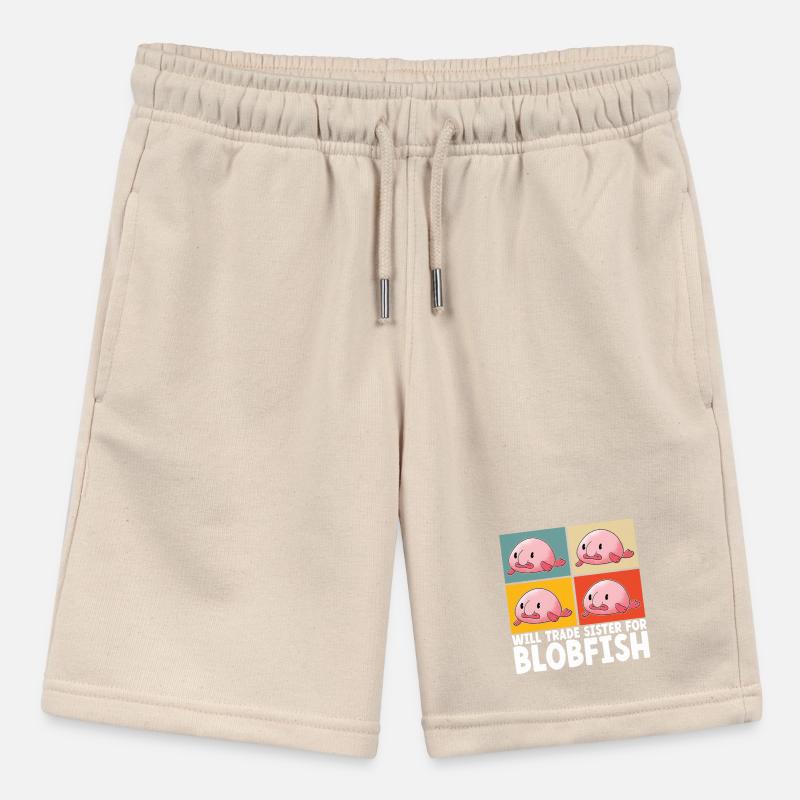 Cute Blob Fish Ugly Fish Stanley/Stella MINI BOLTER Organic Teen Jogging Shorts