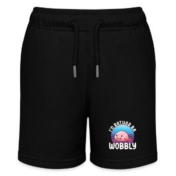 Cute Blob Fish Ugly Fish - Stanley/Stella MINI BOLTER Organic Teen Jogging Shorts - black - Front