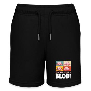 Süßer Blobfisch Hässlicher Fisch - Stanley/Stella Teenager Bio-Joggingshorts MINI BOLTER - Schwarz - Vorne