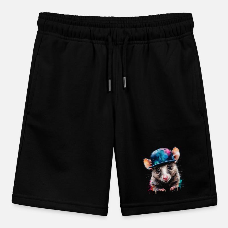 Opossum Snapback Cap Cool Tier Design Print Stanley/Stella MINI BOLTER Organic Teen Jogging Shorts