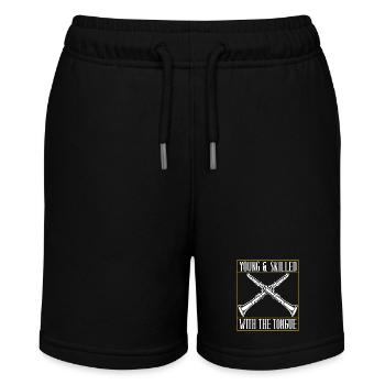 Klarinette Blasinstrument Klarinettenspieler - Stanley/Stella Teenager Bio-Joggingshorts MINI BOLTER - Schwarz - Vorne